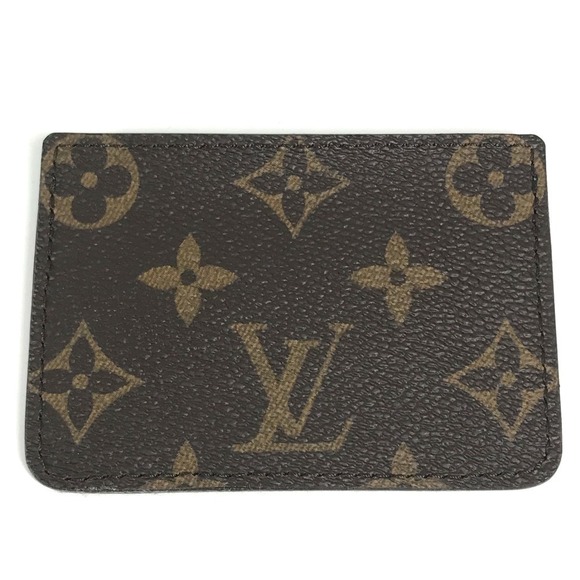 Louis Vuitton brown holder reopening pass case canvas card business - Picture 1 of 9